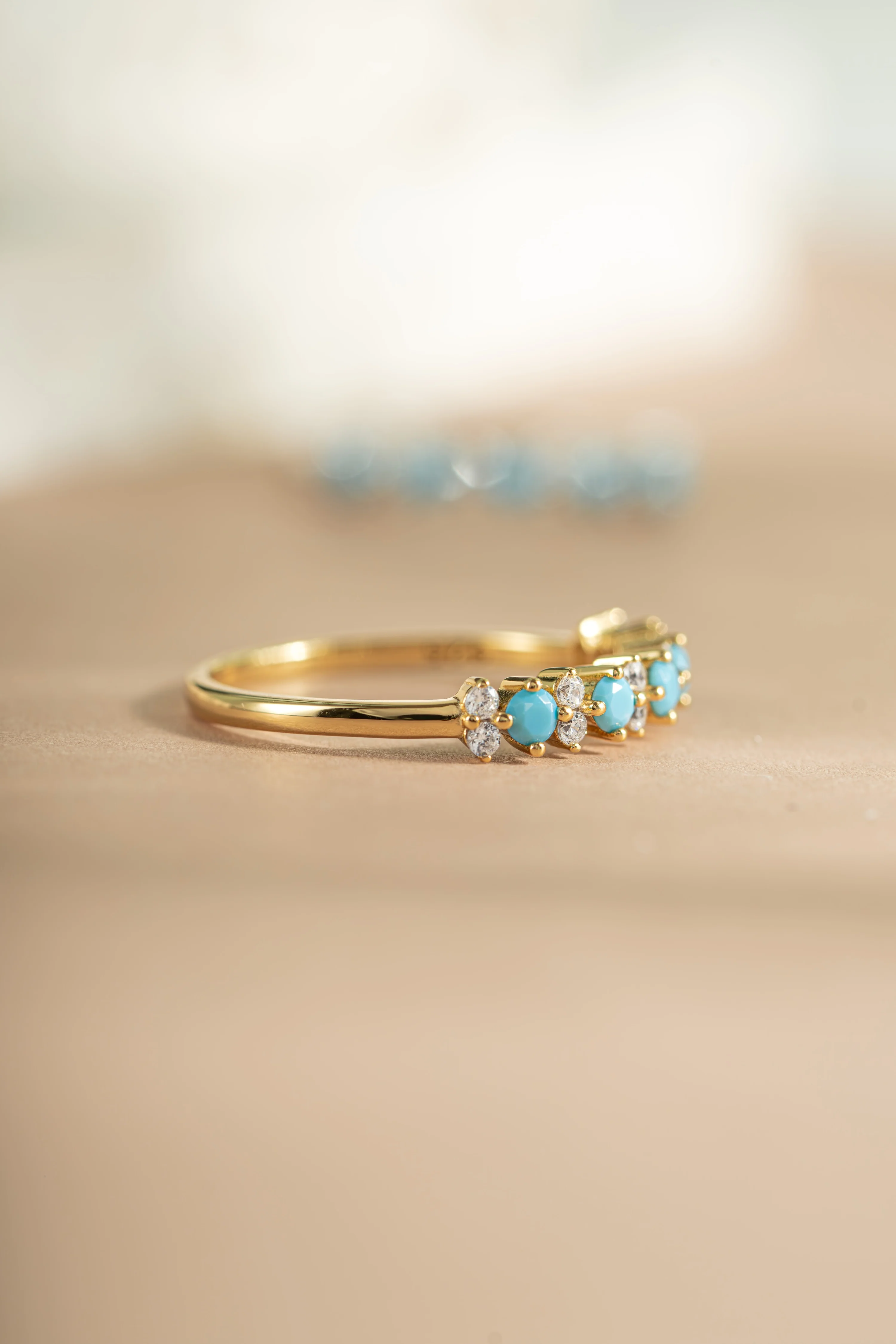 Turquoise Stephanie Stacking Ring - Image 8