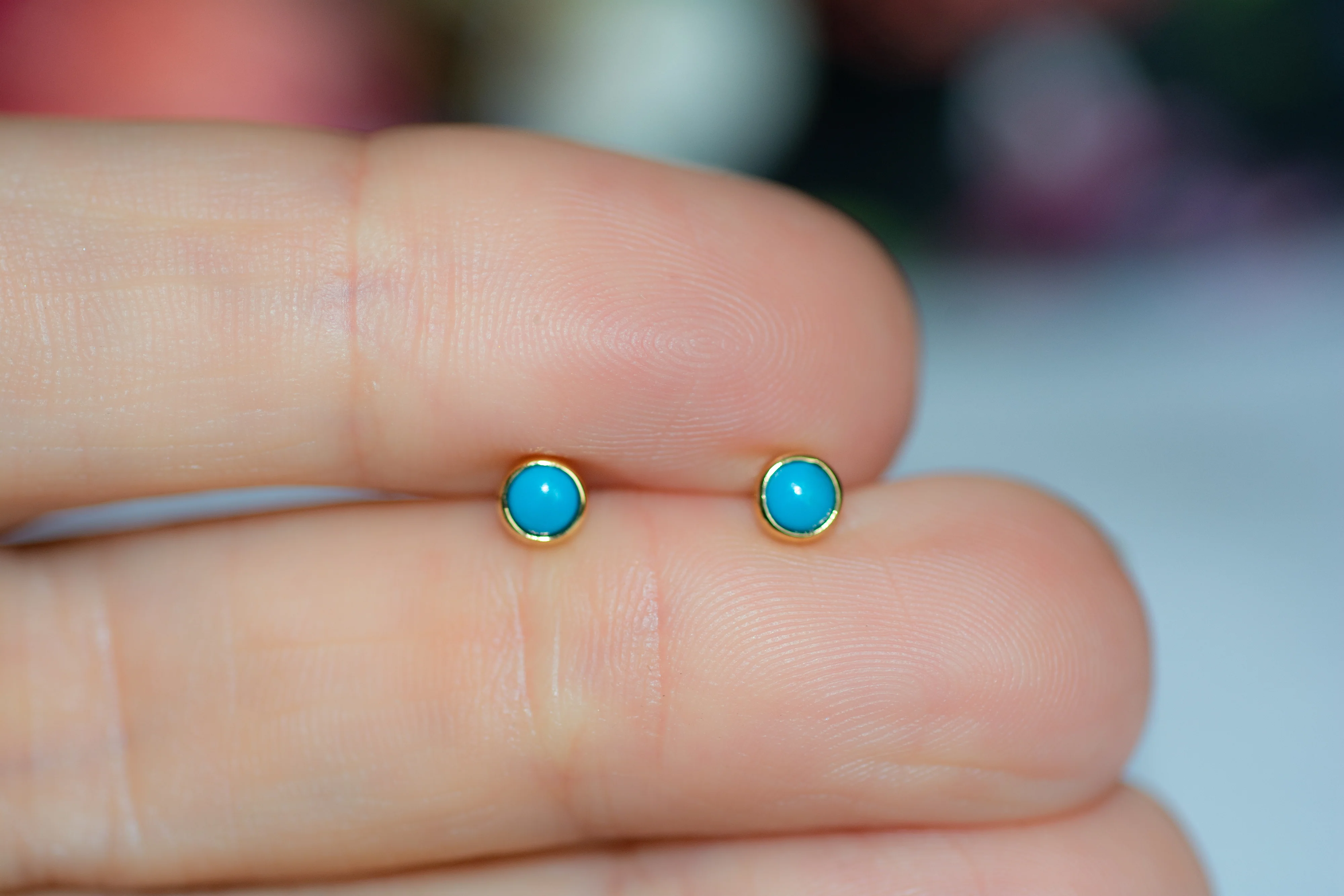 Turquoise Studs - Image 4