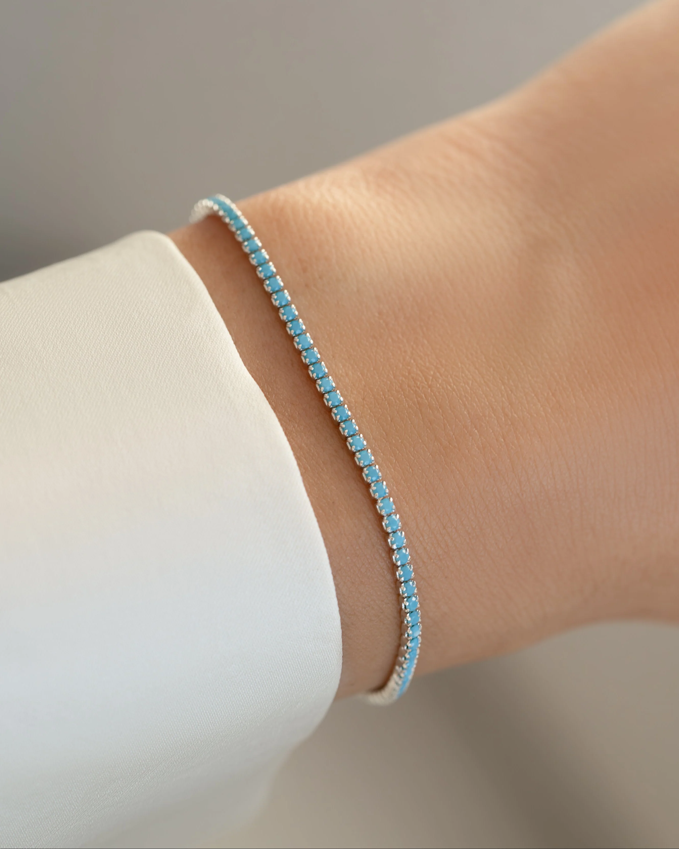 Turquoise Tennis Bracelet - Image 4