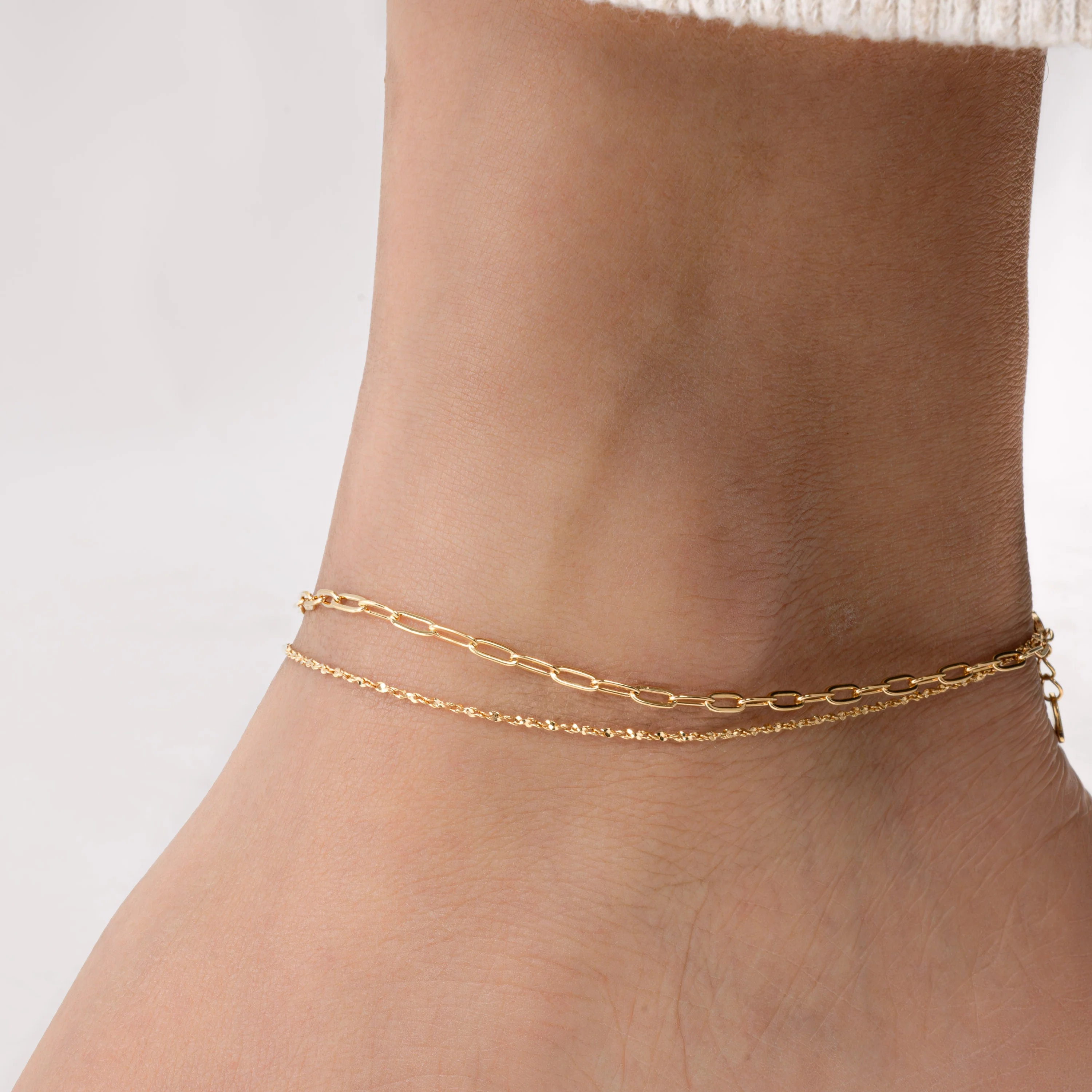 Two Dainty Anklet Set - Image 6