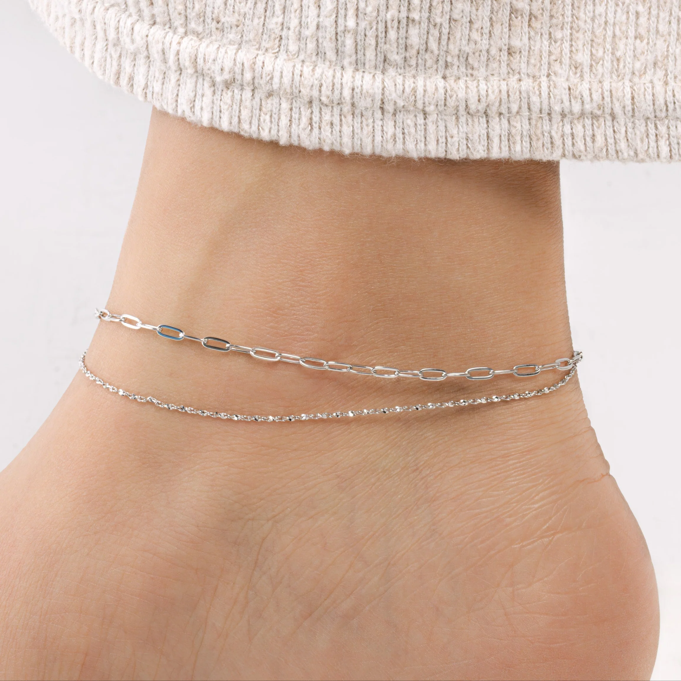 Two Dainty Anklet Set - Image 8