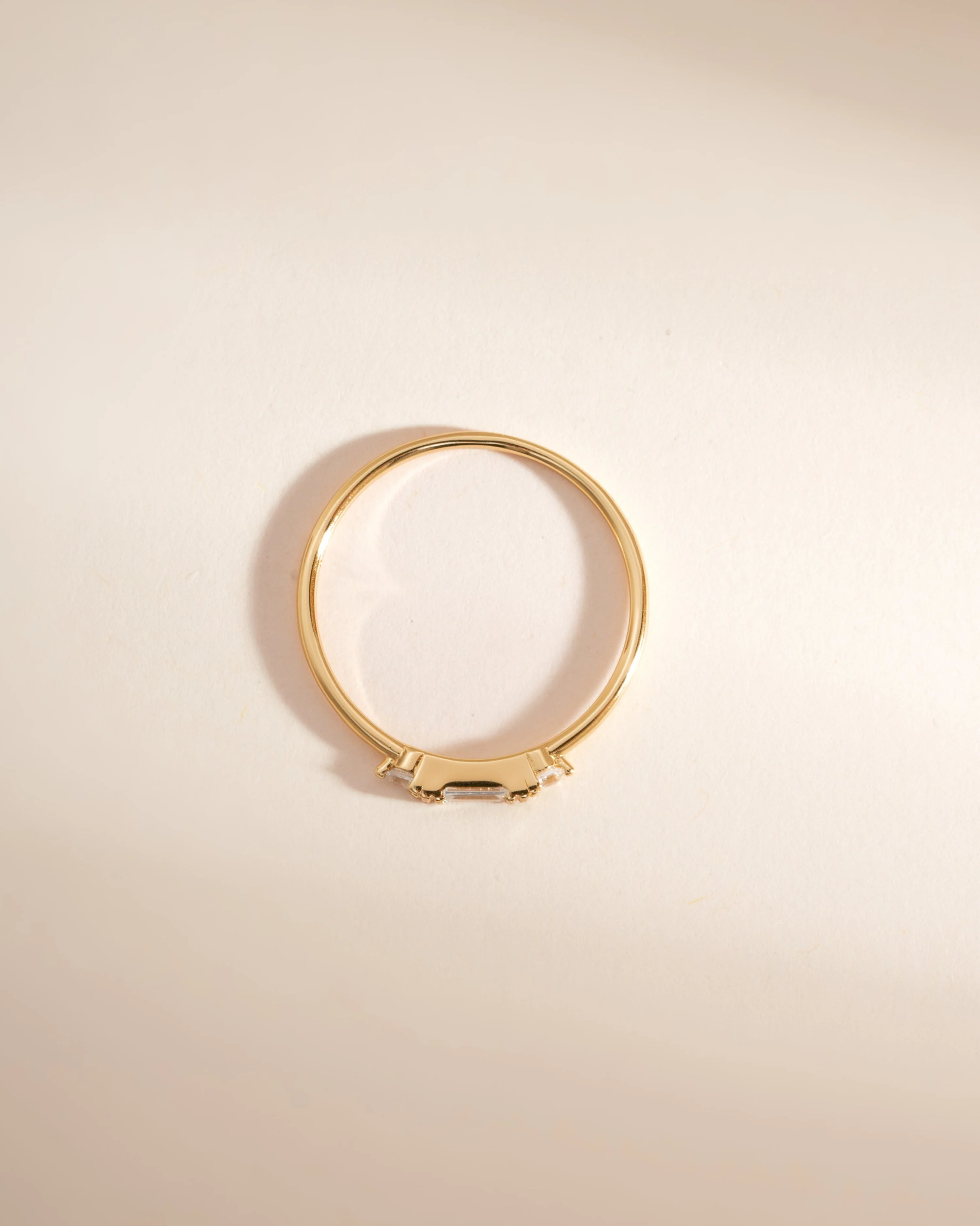 White CZ Baguette Ring - Image 9