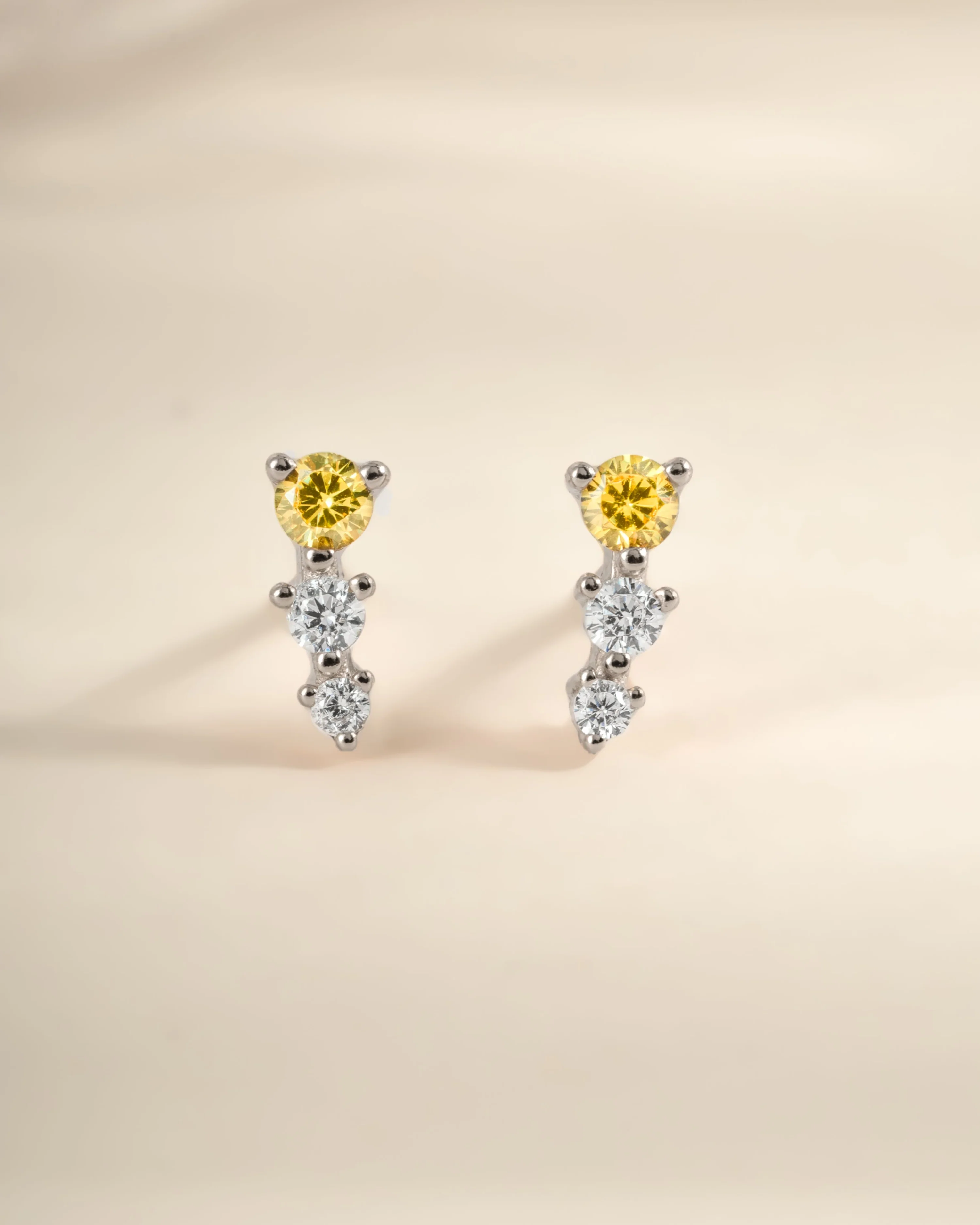 Yellow & Diamond Ear Climber - Image 4