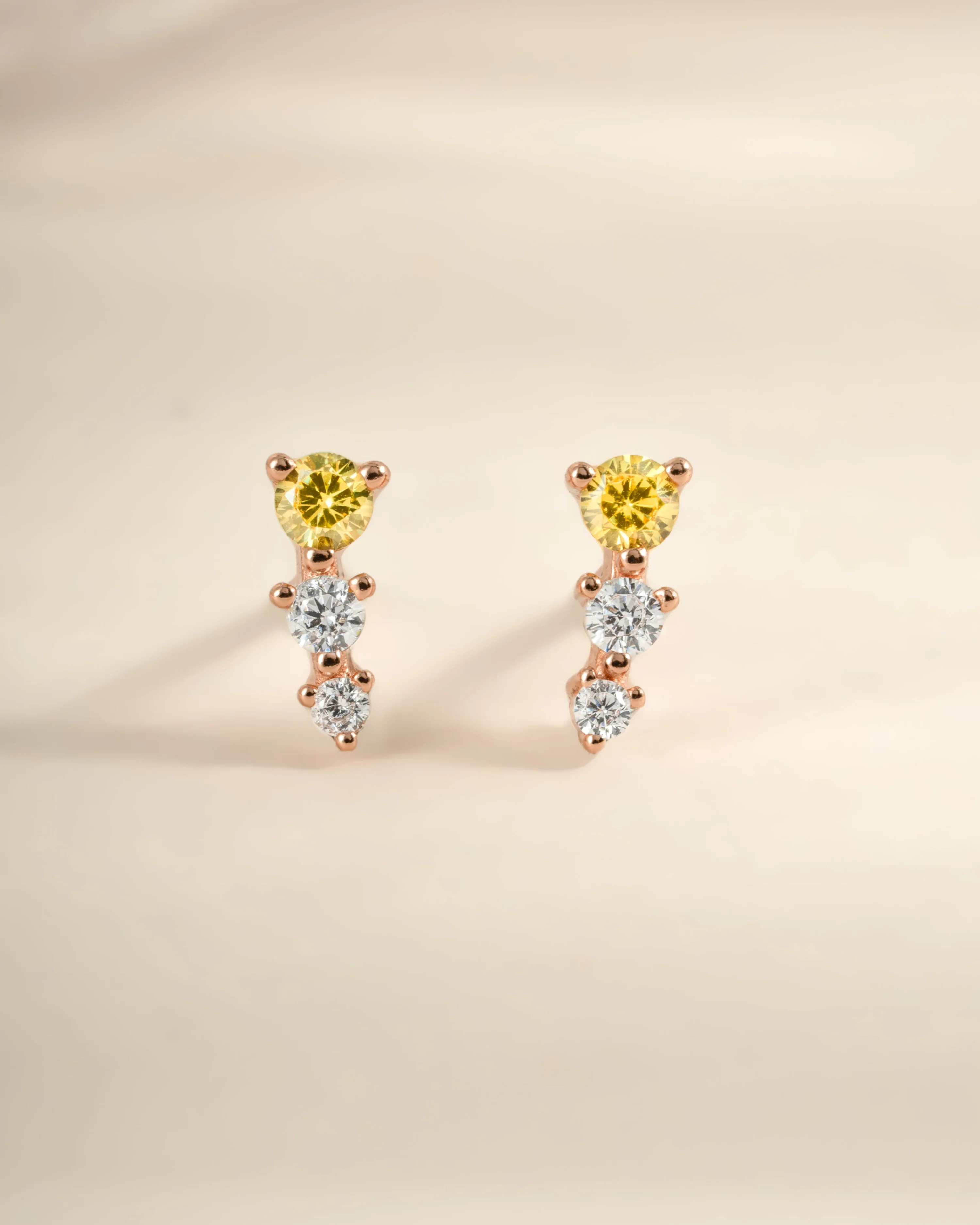 Yellow & Diamond Ear Climber - Image 5
