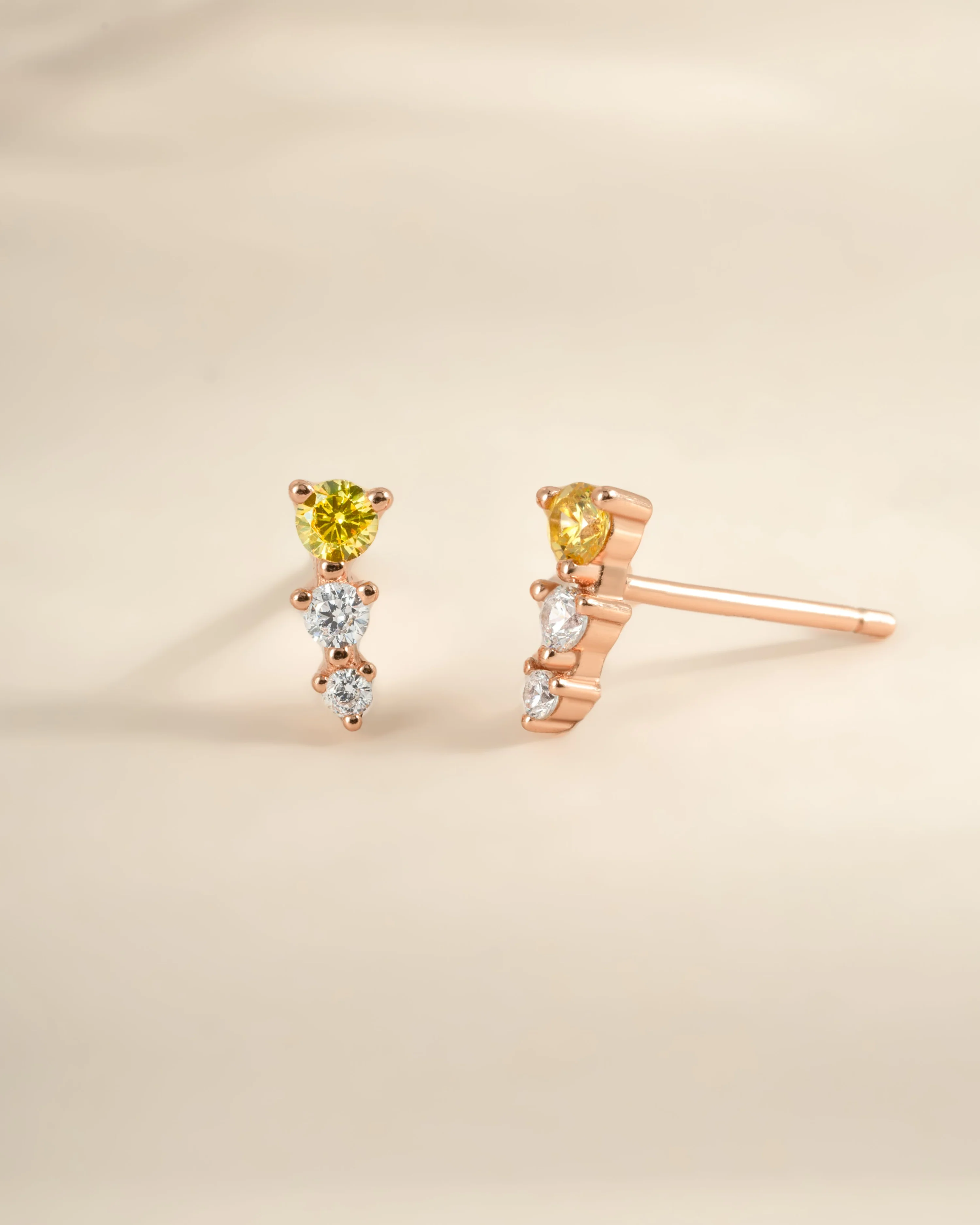 Yellow & Diamond Ear Climber - Image 7