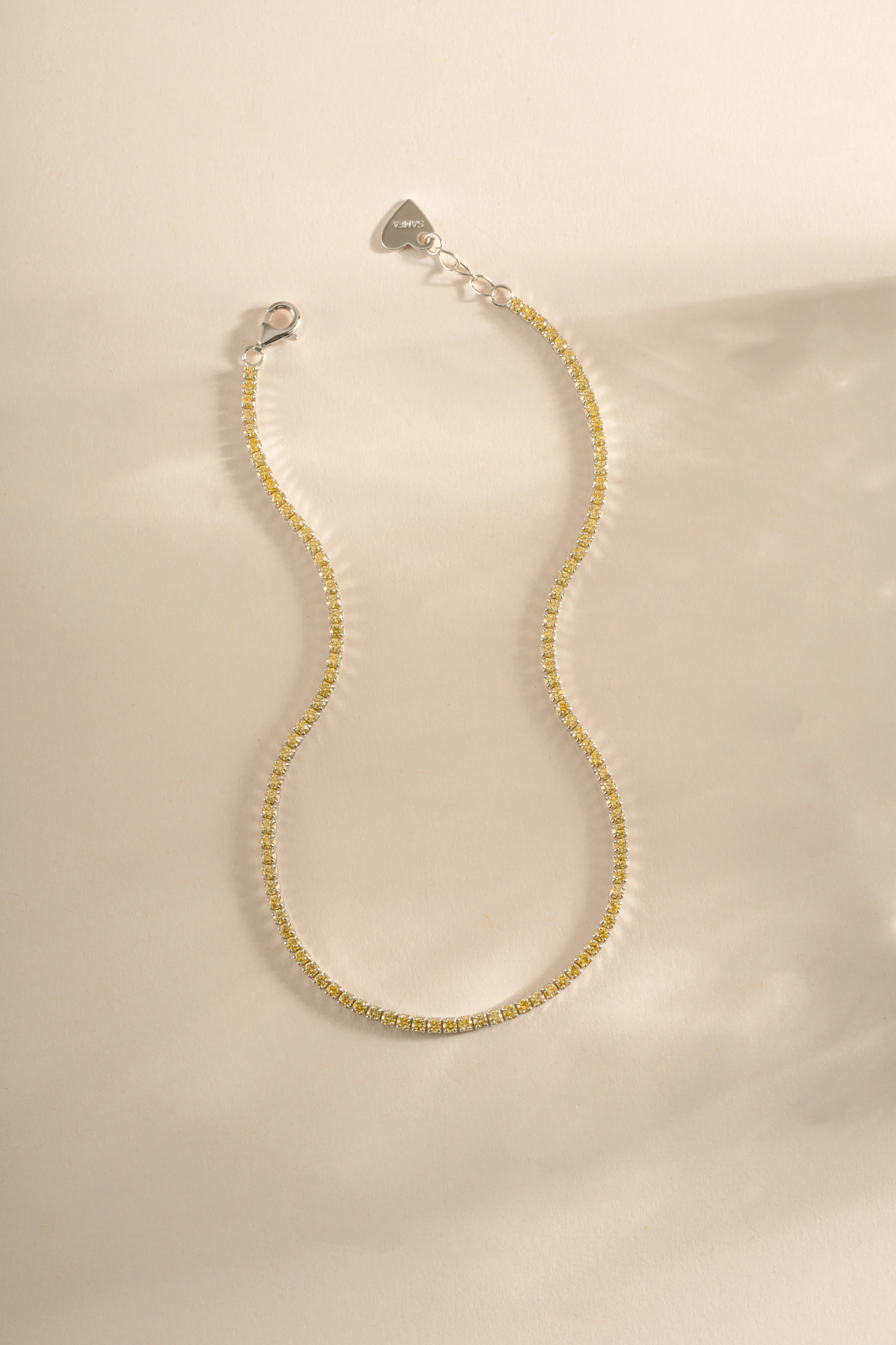 Yellow Tennis Anklet - Image 3