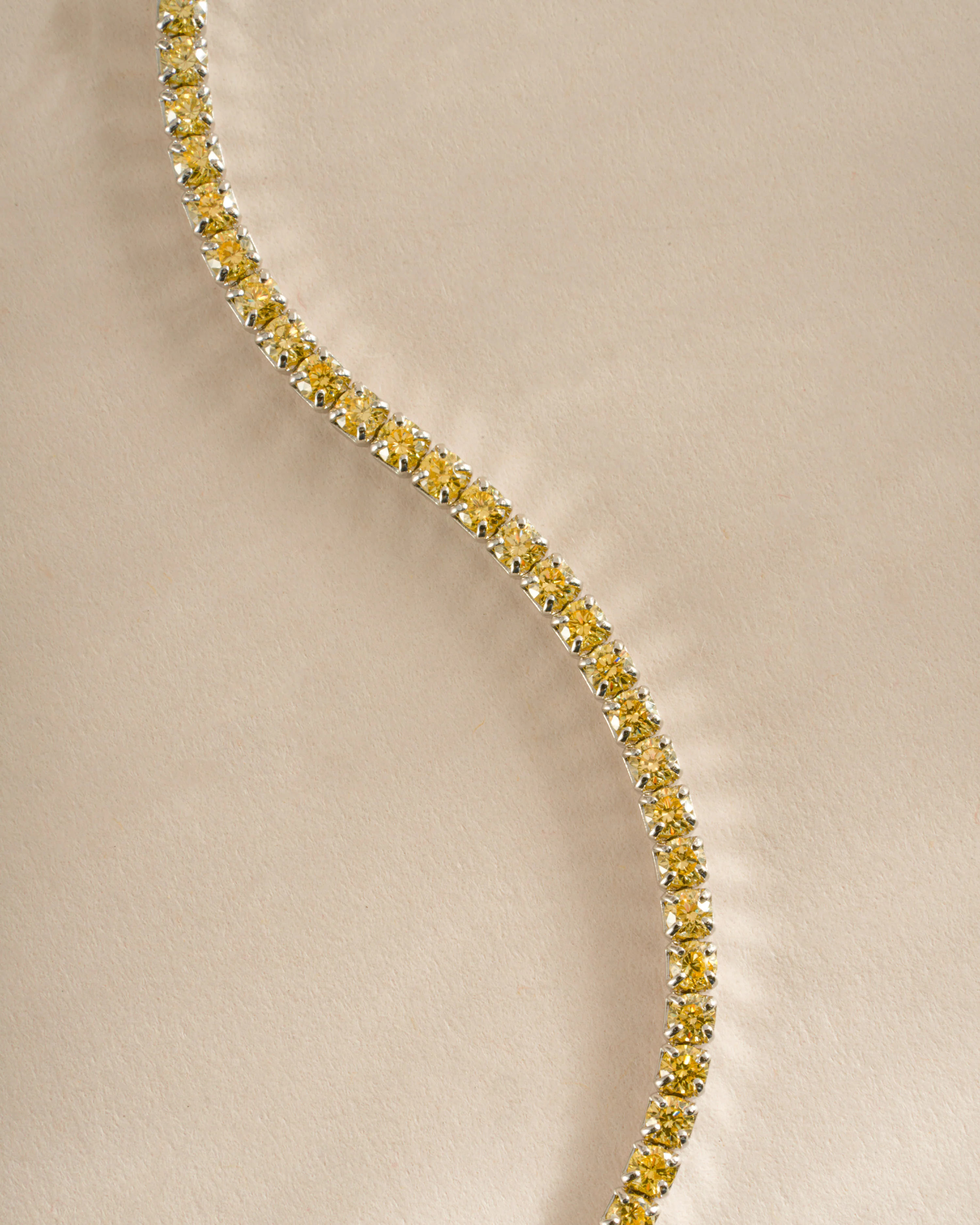 Yellow Tennis Anklet - Image 5