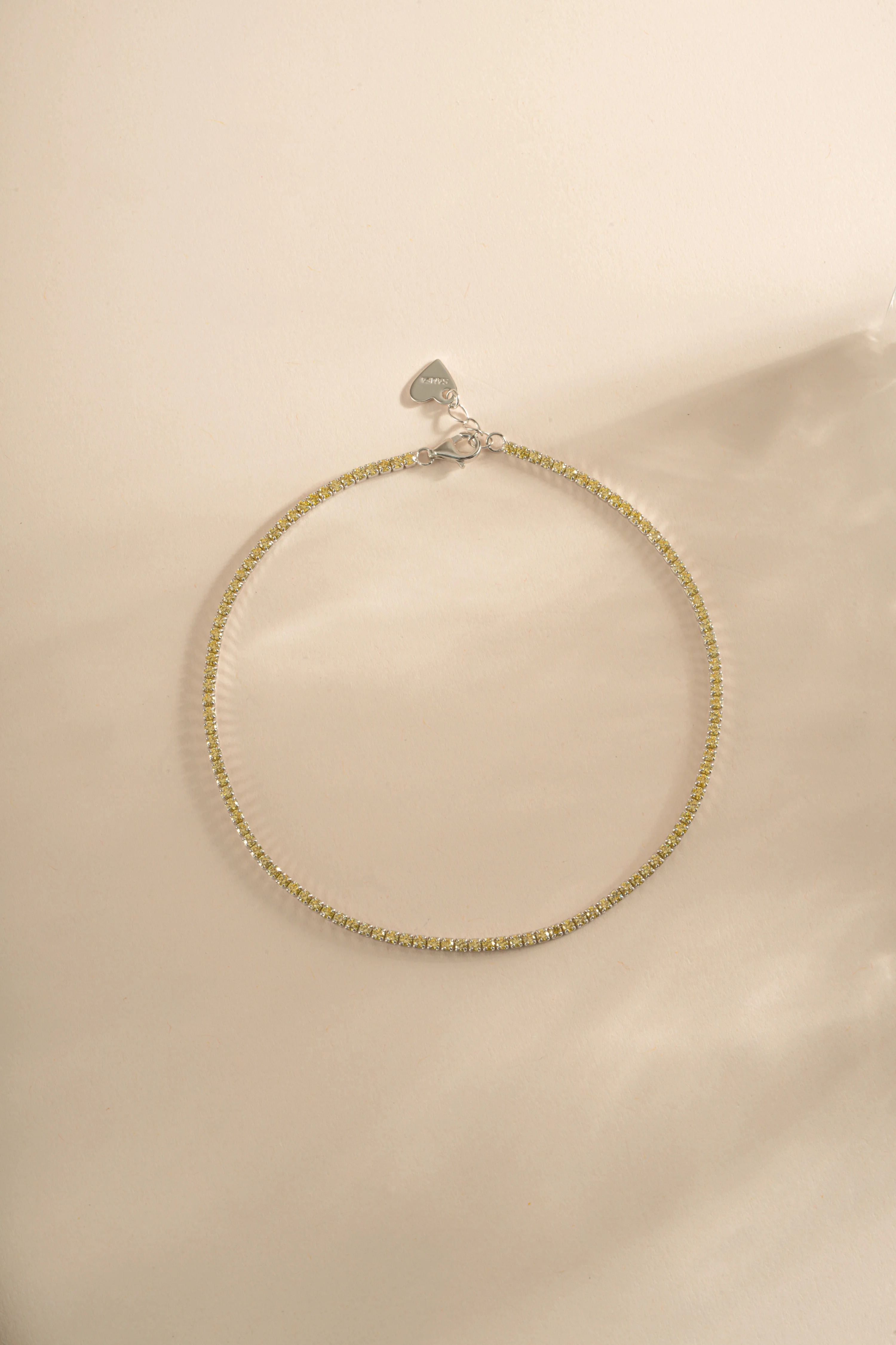 Yellow Tennis Anklet - Image 6